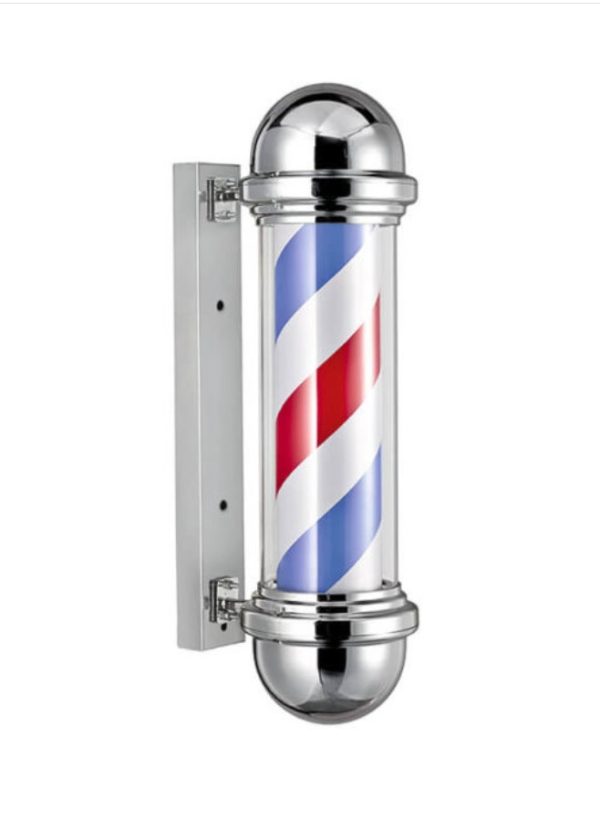 💈 PIRULO BARBERO AZUL · ROJO · BLANCO – Estilo Clásico que Nunca Pasa de Moda