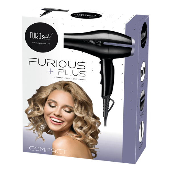 💨 Secador Furious Compact Plus Eurostil – Potencia profesional, formato compacto - Imagen 3